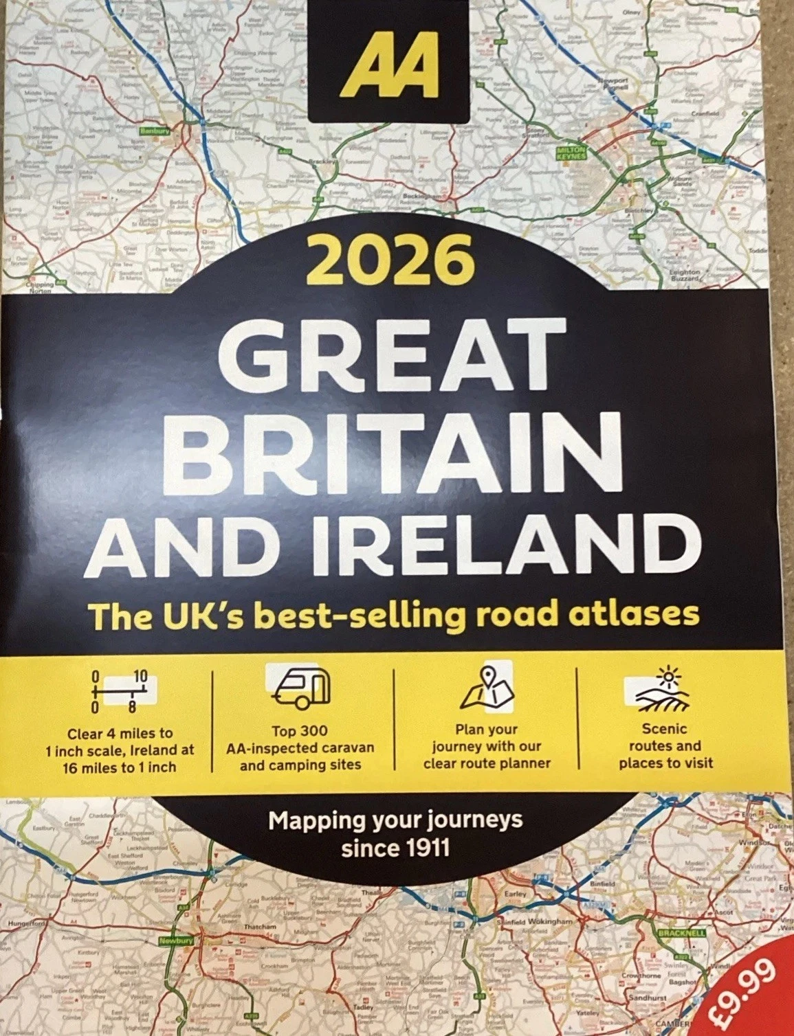 Omslag till AA Britain & Ireland Road Atlas 2026